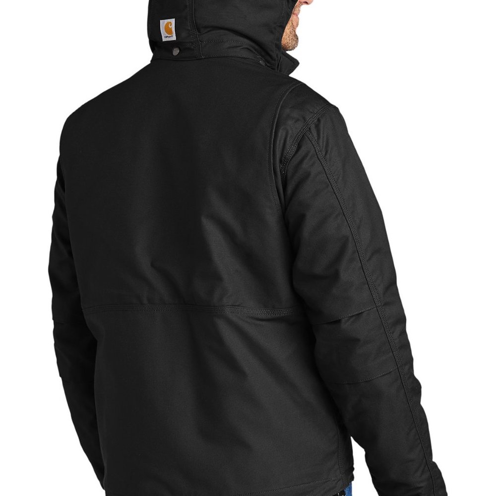 (NWT) Carhartt Mens Full Swing Cryder Zip Up Jacket Black - Picture 6 of 7